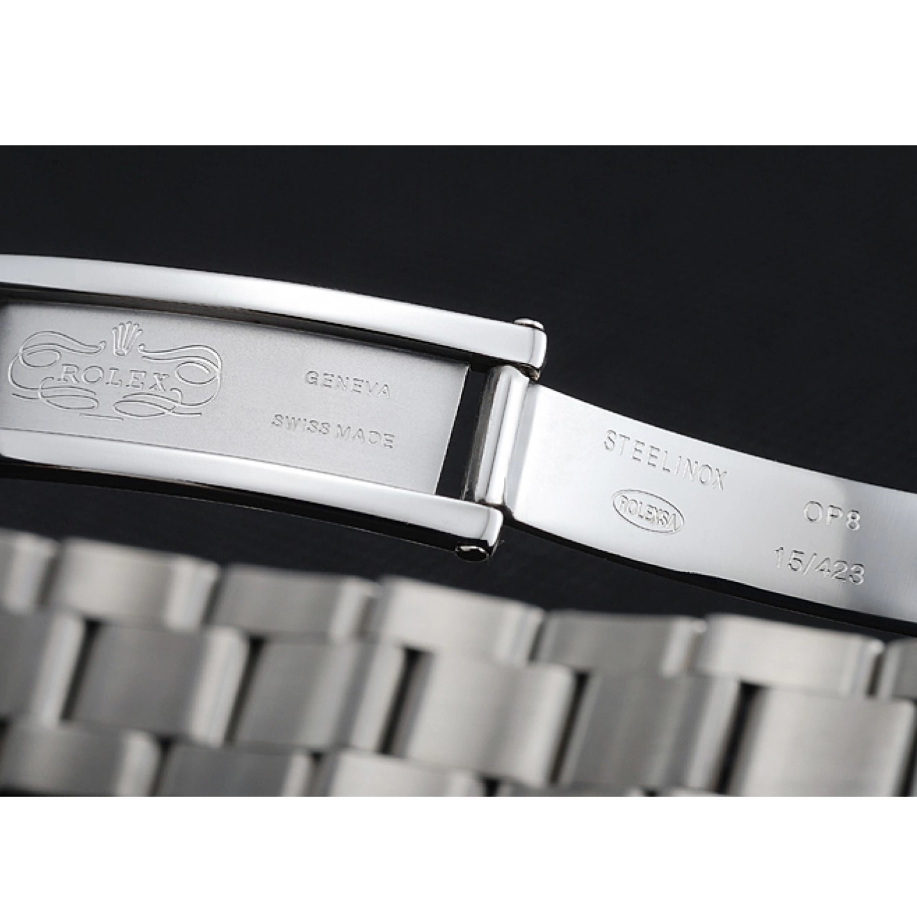 Aaa replica watch Dial Rolex White Steel Submariner Stainless Bracelet 1454152 0802